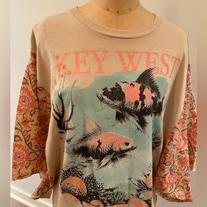 One of a kind upcycled tee